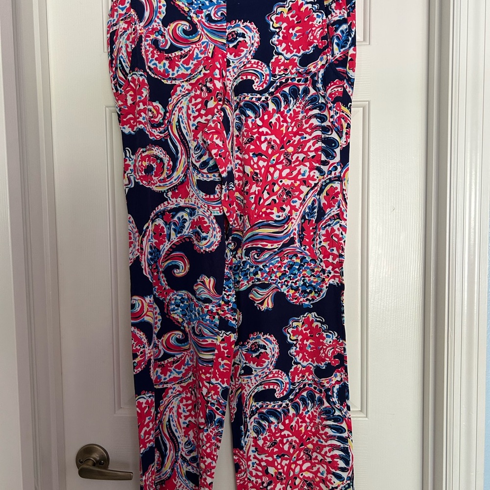 Lilly Pulitzer Red and Blue Swirl Dress